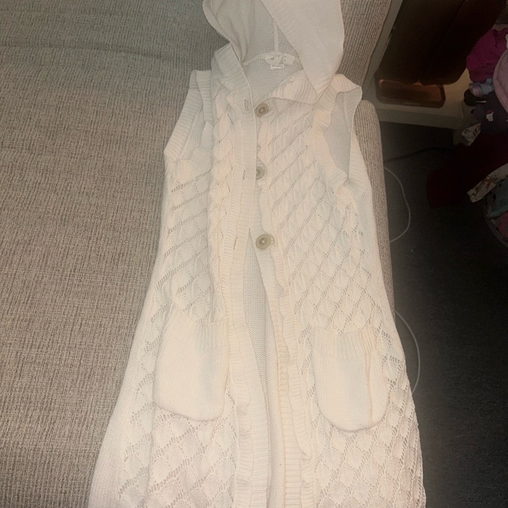 Lot of 5 sweatshirts, cardigans and hoodies for girls size 6 - Picture 11 of 14
